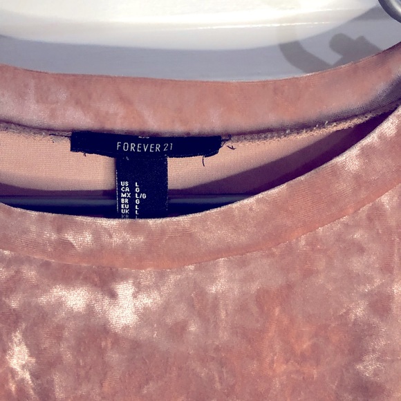 [FOREVER 21] Velvet Crewneck Sweatshirt - Picture 2 of 6